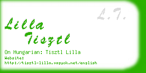 lilla tisztl business card